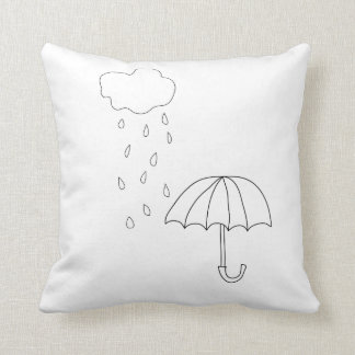 Coussin Carreau de jour pluvieux