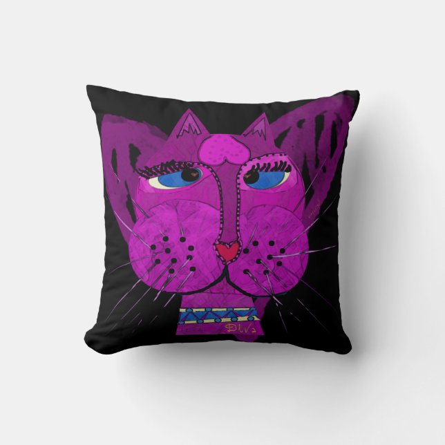 Coussin Carreau de Kitty de diva (Recto)