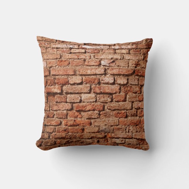 Coussin Carreau de mur de briques (Recto)