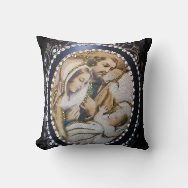 Coussin Carreau de Noël/bébé Jésus (Recto)