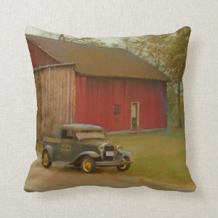 Coussin Carreau de peinture à l'huile de camion de scieri