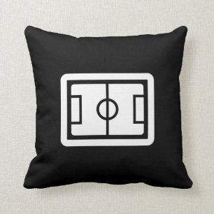 Coussin Carreau de pictogramme de terrain de football