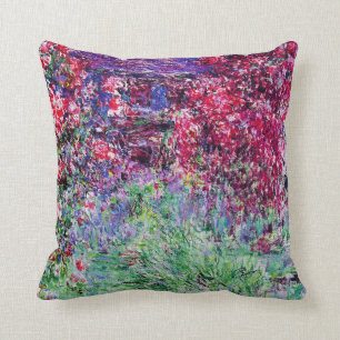 Coussin Carreau de roses de Monet