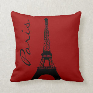 Coussin Carreau de rouge de Paris de Tour Eiffel