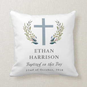 Coussin Carreau de souvenir de baptême