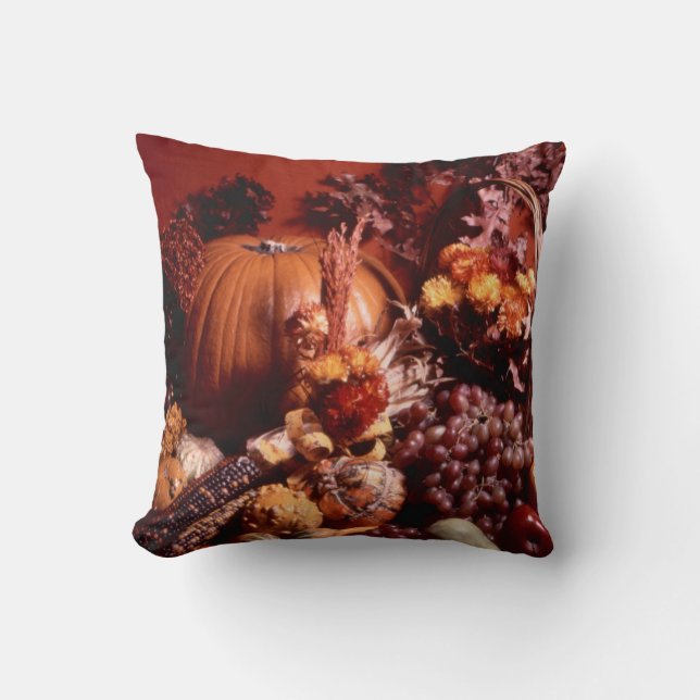 Coussin Carreau de thanksgiving/automne (Recto)
