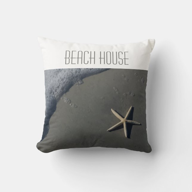 Coussin Carreau de thème de plage (Recto)