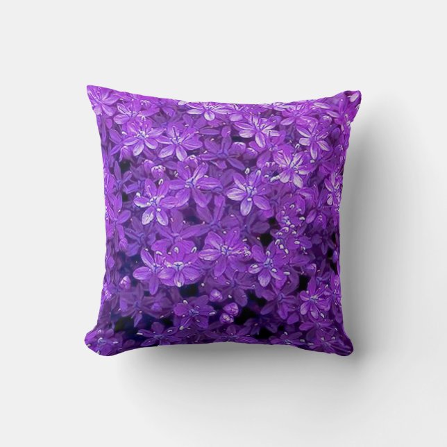 Coussin Carreau de violettes (Recto)