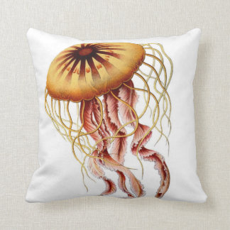Coussin Carreau décoratif de plage nautique de méduses