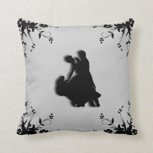 Coussin Carreau décoratif de valse de danseurs de salle d