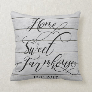 Coussin Carreau doux à la maison de Shiplap de ferme