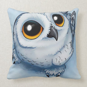 Coussin carreau doux de hibou