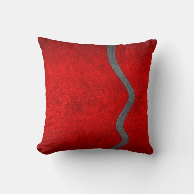 Coussin Carreau - écart Rouge-Rouge (Recto)