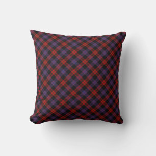 Coussin Carreau écossais Brown de tartan de clan