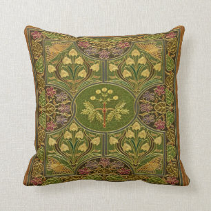 Coussin Carreau en cuir d'effet usiné par cru