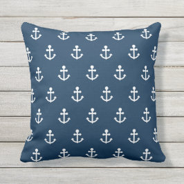 Coussin Carreau extérieur de motif d'Ancre