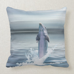 Coussin Carreau fait sur commande 20" de dauphin x 20"