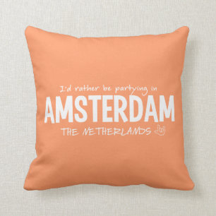 Coussin Carreau fait sur commande de couleur d'AMSTERDAM