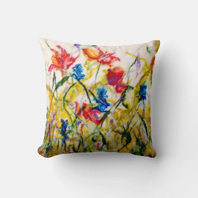 Coussin Carreau floral (Recto)