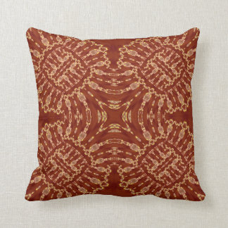 Coussin Carreau géométrique d'or rouge