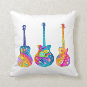 COUSSIN CARREAU - GUITARES D'ART DE POP