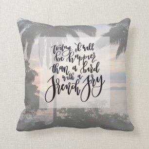 Coussin Carreau inspiré de citation