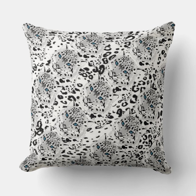 Coussin Carreau/léopard (Recto)