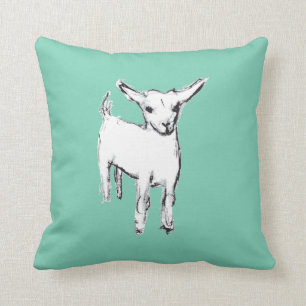 Coussin Carreau mignon d'enfant de chèvre