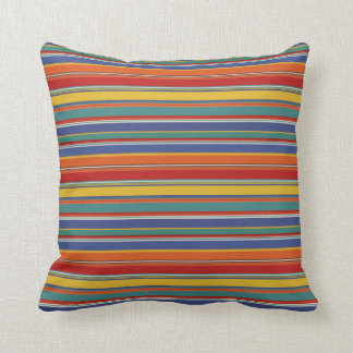 Coussin Carreau multicolore de rayures