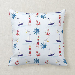 Coussin Carreau nautique de motif