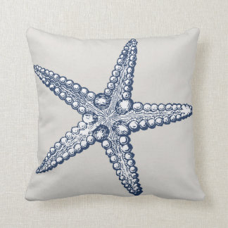 Coussin Carreau nautique d'étoiles de mer