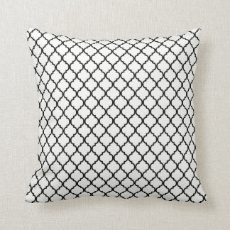 Coussin Carreau noir et blanc de Quatrefoil