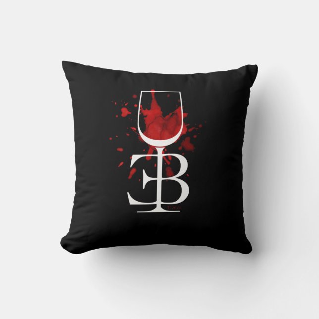 Coussin Carreau officiel d'Elaine Barris (Recto)