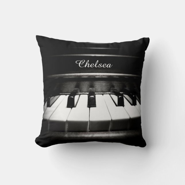 Coussin Carreau personnalisé de piano (Recto)