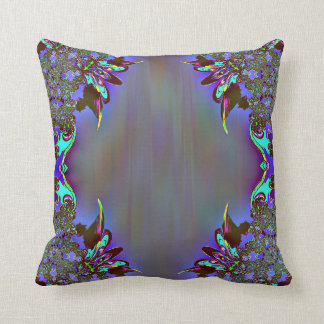Coussin Carreau plumeux d'abrégé sur noir pourpre
