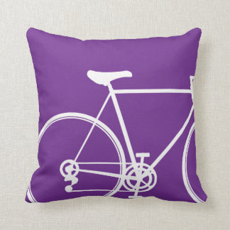 Coussin Carreau pourpre de vélo