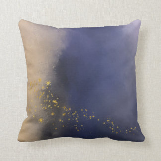 Coussin Carreau pourpre d'Ombre d'éclaboussure d'or