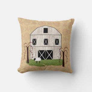 Coussin Carreau primitif de grange