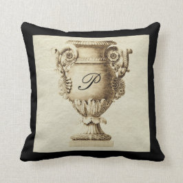 Coussin Carreau romain Grec de monogramme d'Amphora d'urne