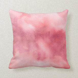 Coussin Carreau - roses d'aquarelle