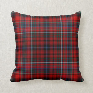 Coussin Carreau rouge de plaid