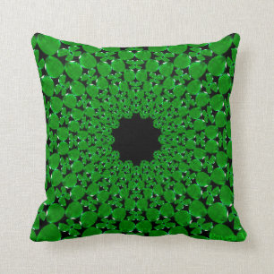 Coussin Carreau vert