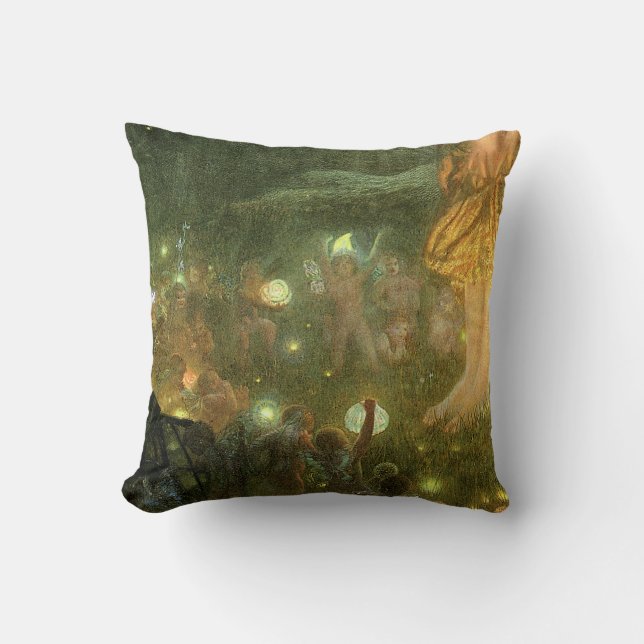 Coussin Carreau victorien de beaux-arts d'imaginaire (Recto)