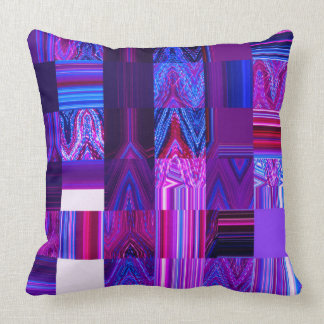 Coussin Carreau violet 20" de coton de Mélange x 20"