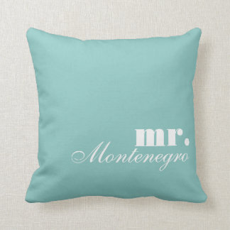 Coussin Carreaux de M. et de Mme Reversible personnalisés