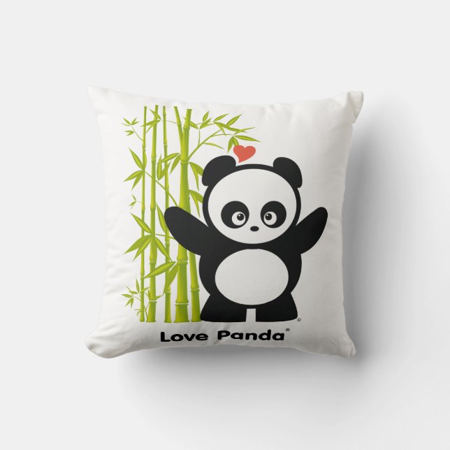 Coussin Carreaux de Panda® d'amour (Recto)