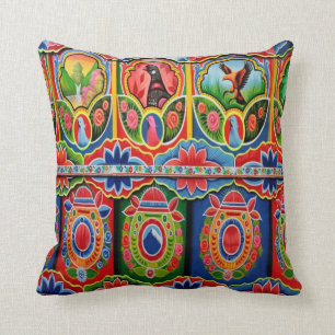 Coussin Carreaux extérieurs d'art de camion par le bord d