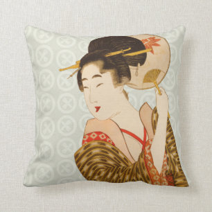 Coussin Carreaux japonais de conception d'art