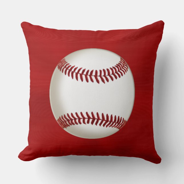 Coussin Carreaux personnalisés de base-ball avec VOTRE (Recto)