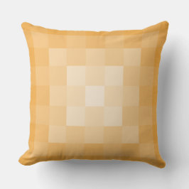 Coussin Carreaux Pixel de Carré Jaune géométrique